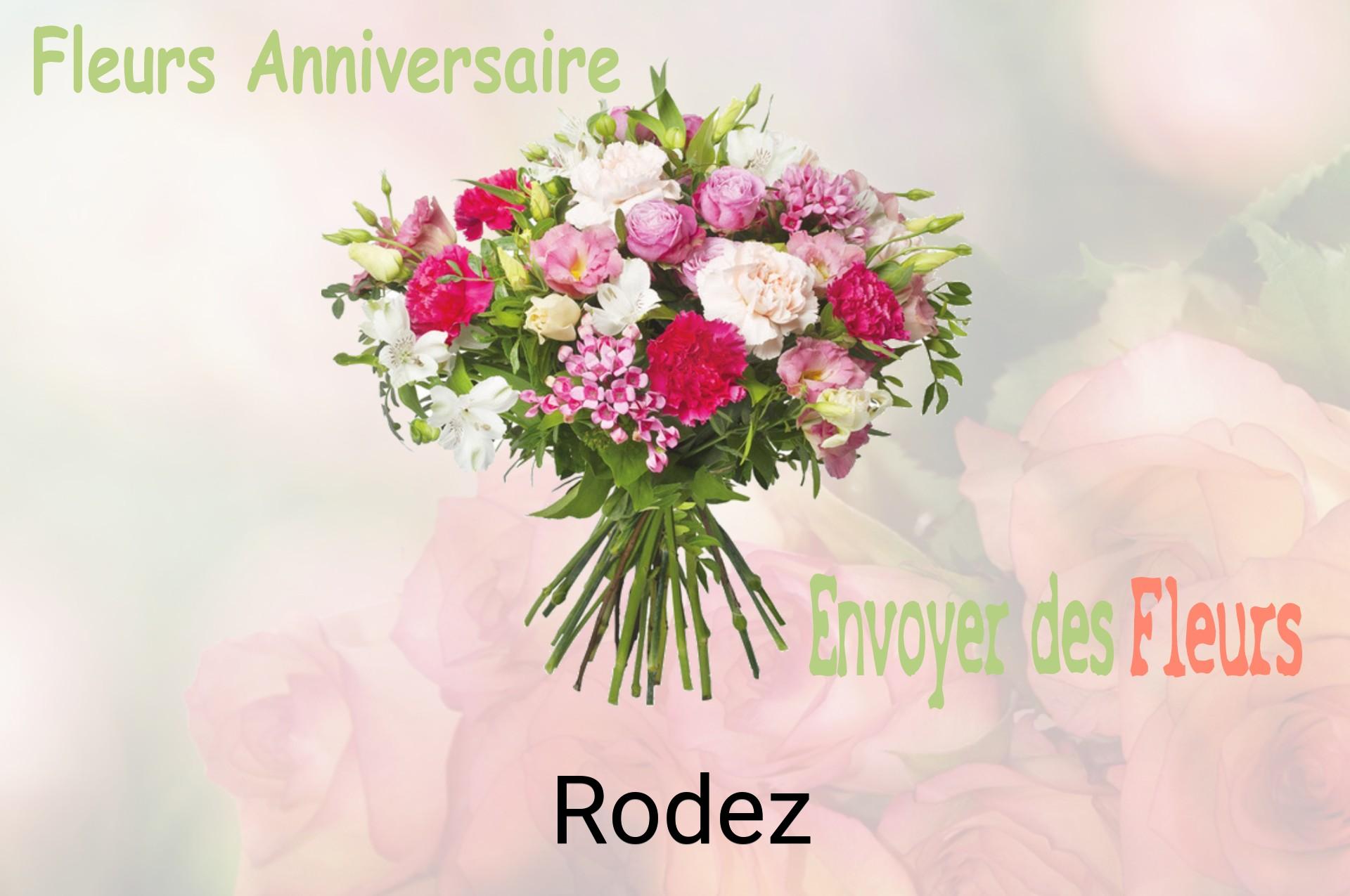 Bouquet de fleurs d’anniversaire livré à Rodez