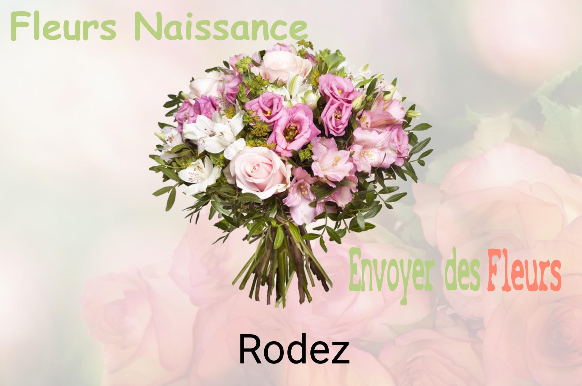 Bouquet de fleurs de naissance livré à Rodez